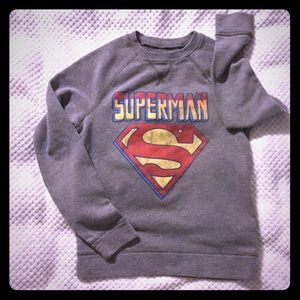 Abercrombie Gray Superman Sweatshirt size 11/12